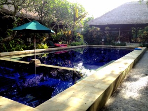 The villa complex's pool