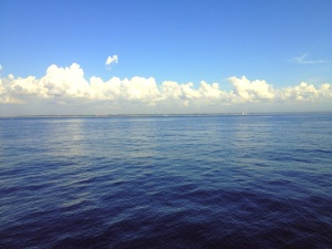 Sanur from the boat